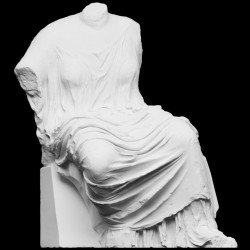 LS 461 Statua Seated Woman - Hestia (British Museum - Londra) h. cm. 130