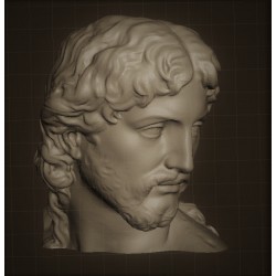 LB 327 Testa Cristo Risorto di Michelangelo h. cm. 35